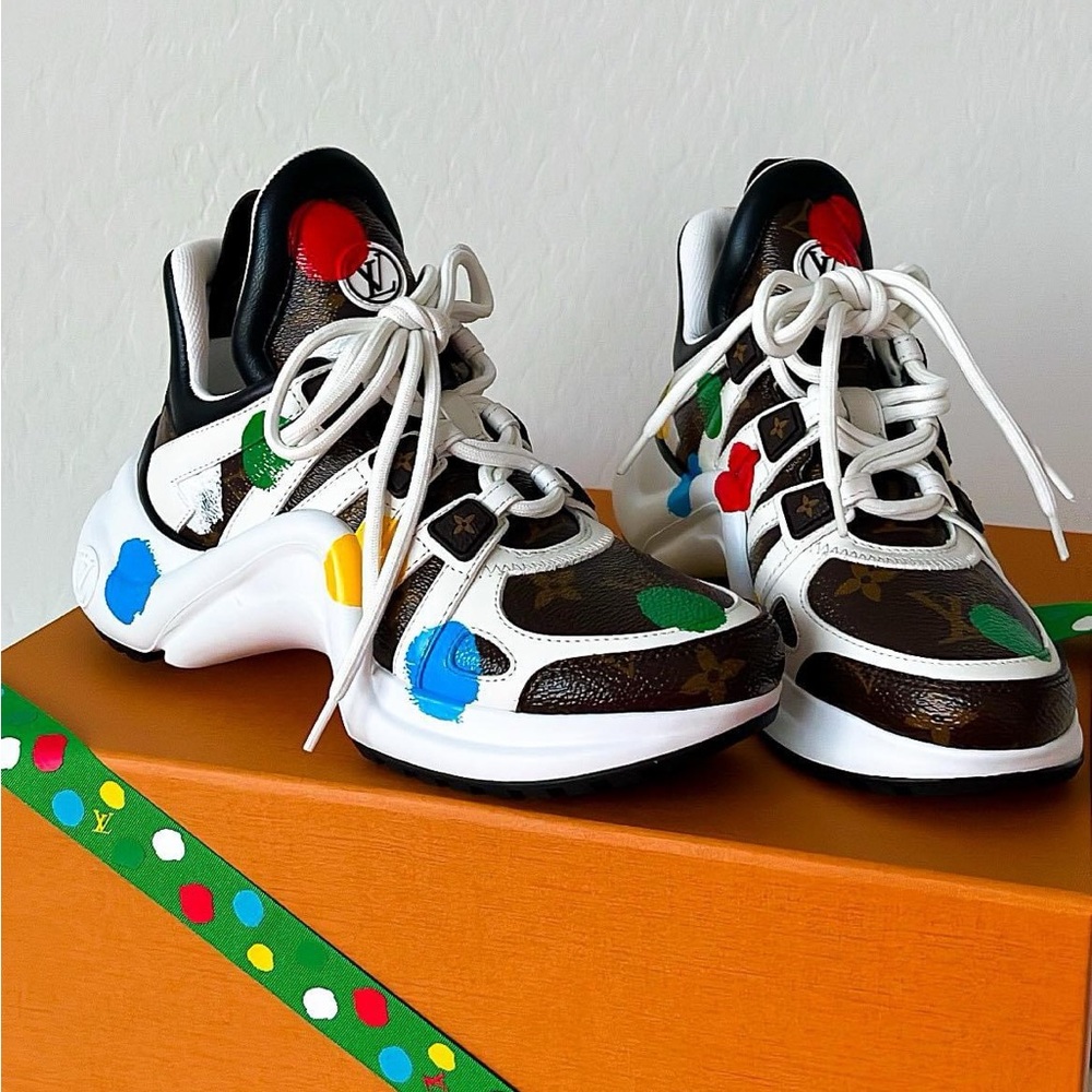RARE Louis Vuitton x Yayoi Kusama 2023 Archlight Sneakers